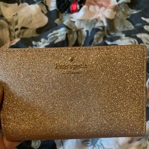 Kate spade pink blush shimmer wallet